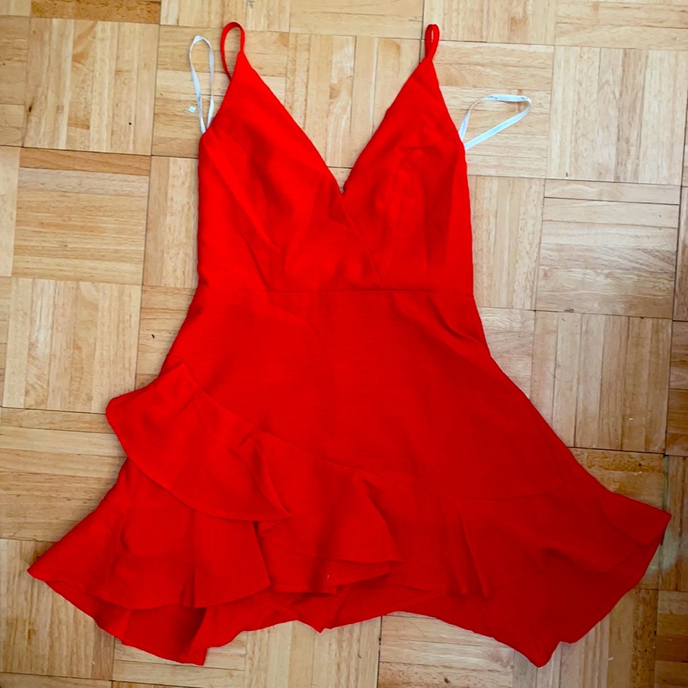 Red romper dress! Super cute and comfy
